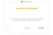 谷歌分析个人资格认证